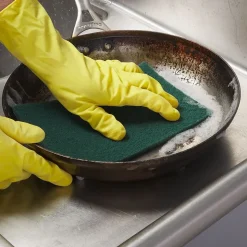 Coastwide Professional™ Medium Duty Scouring Pad, Green, 10/Pack (CW56787)