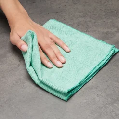 Coastwide Professional™ Microfiber Wipers, Green, 12/Pack (CW52878)