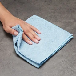 Coastwide Professional™ Microfiber Wipers, Blue, 12/Pack (CW45466)