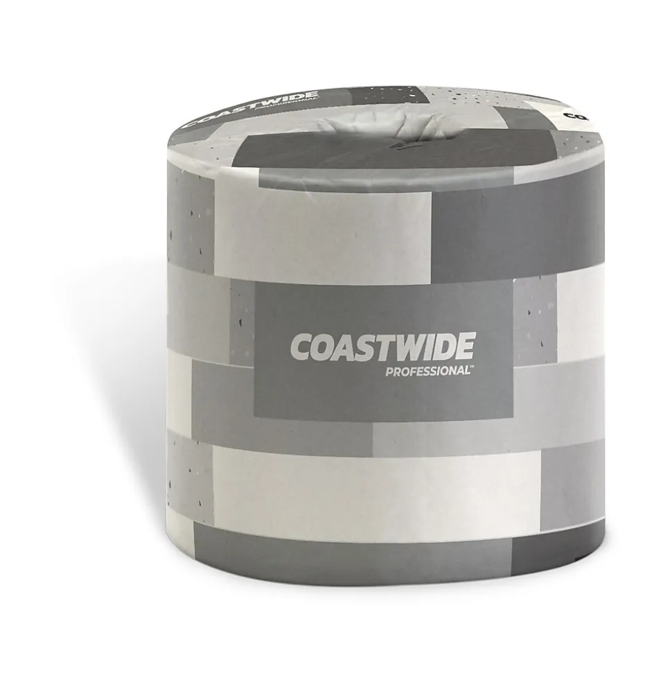 Coastwide Professional™ 2-Ply Standard Toilet Paper, White, 400 Sheets/Roll, 24 Rolls/Case (CW59750-CC)