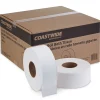 Coastwide Professional™ 1-Ply Jumbo Toilet Paper, White, 2000 ft./Roll, 12 Rolls/Carton (CW26214)