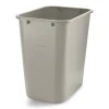Coastwide Professional™ Plastic Trash Can, 7 Gallon, Beige (CW56430)