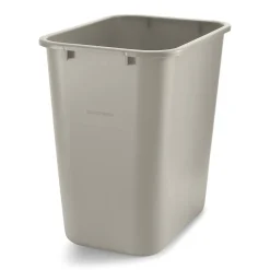 Coastwide Professional™ Plastic Trash Can, 7 Gallon, Beige (CW56430)