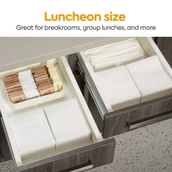 Coastwide Professional™ Recycled Napkin, 1-Ply, White, 400/Pack, 12 Pack/Carton (CW20179)