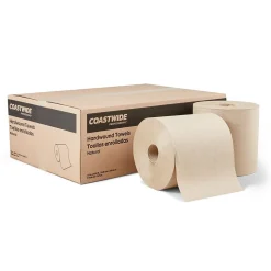 Coastwide Professional™ Recycled Hardwound Paper Towels, 1-ply, 800 ft./Roll, 6 Rolls/Carton (CW21812)