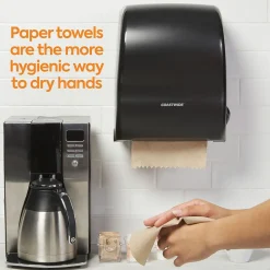 Coastwide Professional™ Recycled Hardwound Paper Towels, 1-ply, 800 ft./Roll, 6 Rolls/Carton (CW21812)