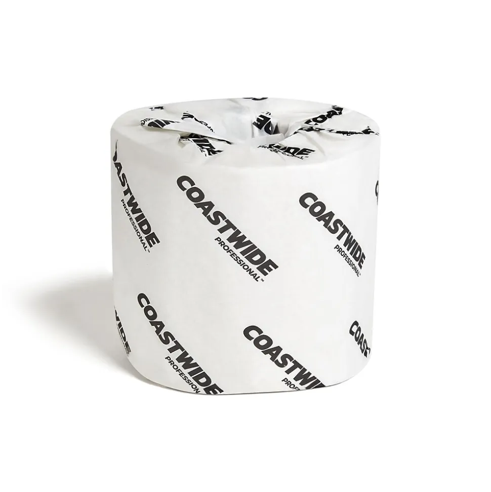 Coastwide Professional™ Recycled Toilet Paper, 2-ply, White, 550 Sheets/Roll, 80 Rolls/Carton (CW21989)