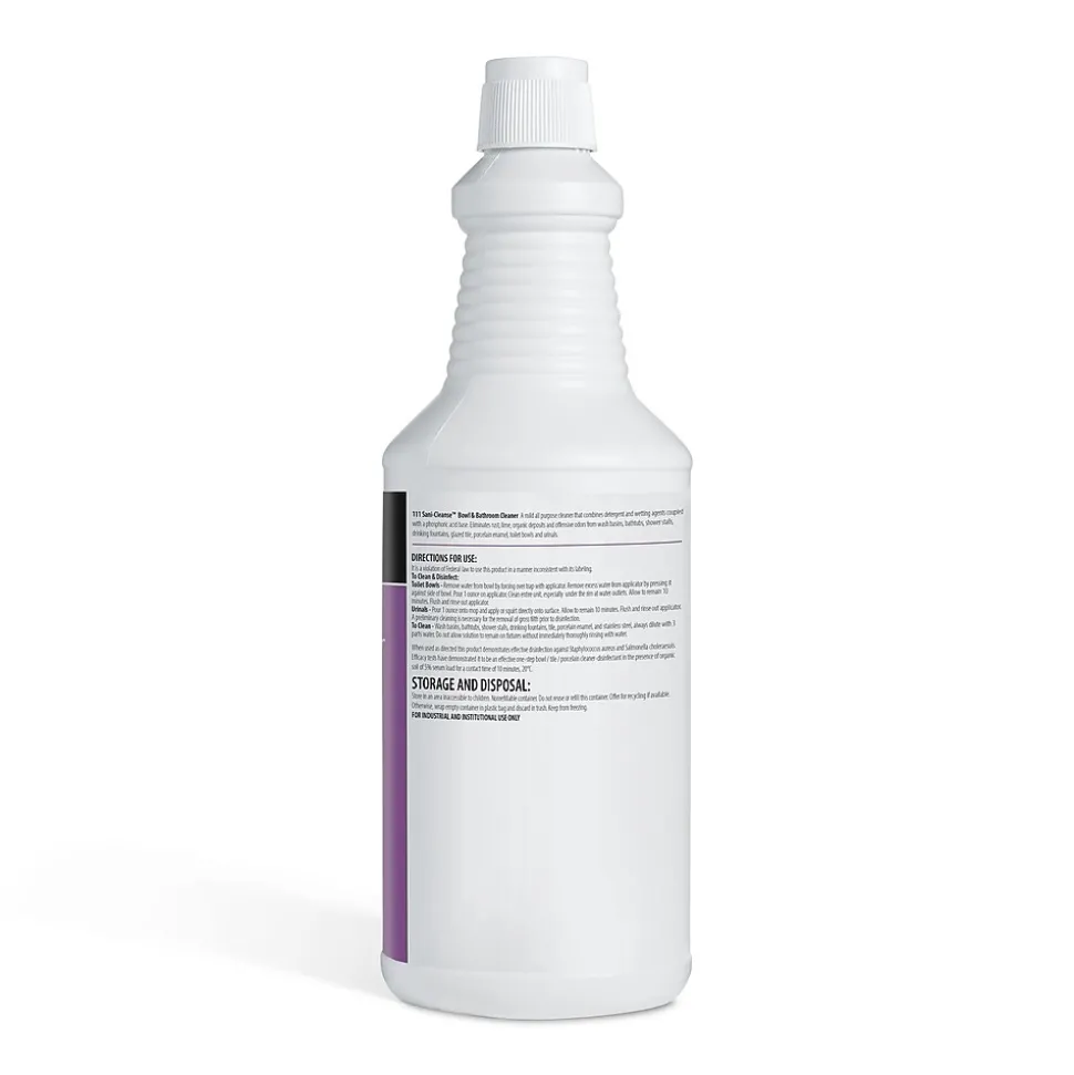 Coastwide Professional Sani Cleanse Restroom Disinfectant Bowl Cleaner, Cherry Almond Scent, 32 Oz., 12/Carton (CW111RU32-ACT)