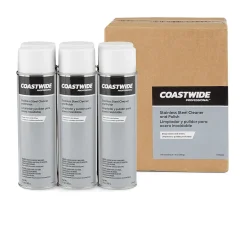 Coastwide Professional™ Stainless Steel Cleaner and Polish, Lemon Scent, 15 Oz., 6/Carton (CW58497-A)