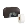 Coastwide Professional™ Twin Jumbo Roll Toilet Paper Dispenser, Black (CW60831)