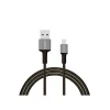 CODi 6' USB-A to Lightning Braided Nylon Charge & Sync Cable, Black (A01070)