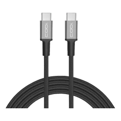 CODi Charge & Sync 3' USB C to USB C Cable, Male to Male , Black (A01101)