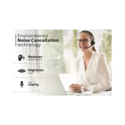 CODi Claro Bluetooth + Wireless Stereo Headset w/ Integrated AI-Powered ENC Microphone, Black (A04619)