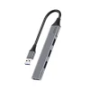 CODi 4-Port USB-A Hub, Silver (A01113)