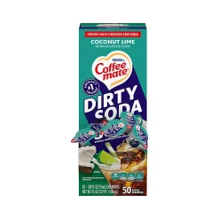 Coffee mate Dirty Soda Coconut Lime Dairy Free Liquid Creamer, 0.38 fl. oz., 50/Box (12601355)