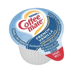 Coffee mate French Vanilla Dairy Free Liquid Creamer, 0.38 oz., 180/Box (NES18001)