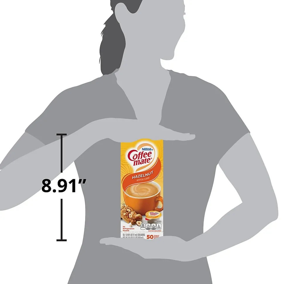 Coffee mate Hazelnut Liquid Creamer, 0.38 oz., 200/Carton (NES35180CT)