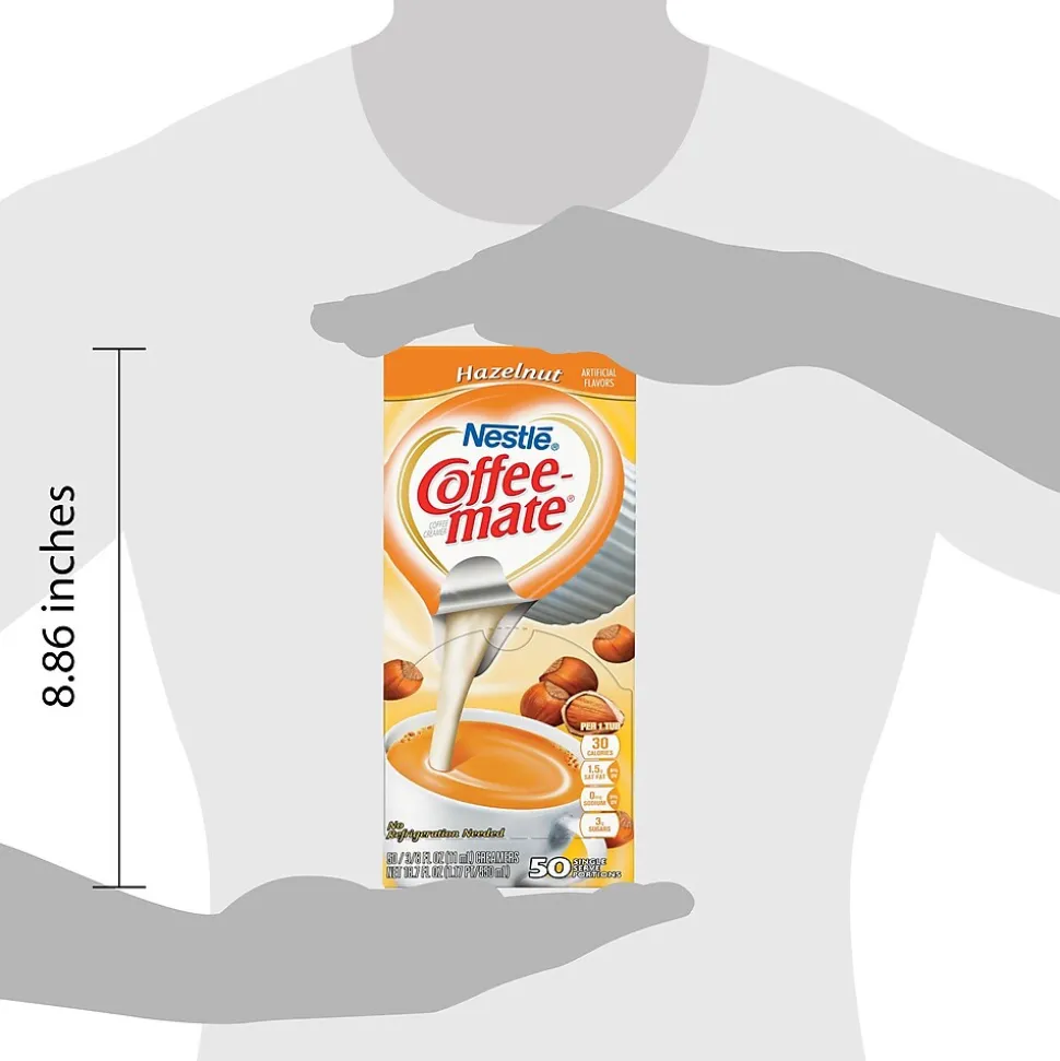Coffee mate Hazelnut Liquid Creamer, 0.38 oz., 200/Carton (NES35180CT)