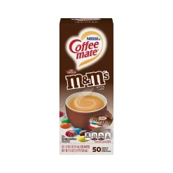 Coffee mate M&M's Dairy Free Liquid Creamer, 0.38 oz., 50/Box (NES64397)