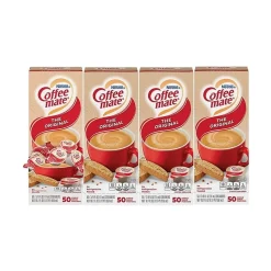 Coffee mate Original Lactose Free Liquid Creamer, 0.38 fl. oz., 50/Dispenser, 4 Dispensers/Carton (NES35110)