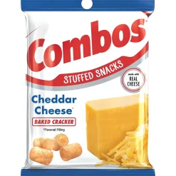Combos Cheddar Cheese Pretzels Nuggets, 6.3 oz., 12 Bags/Box (MMM42007)