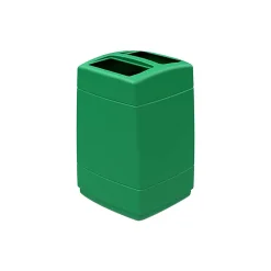 Commercial Zone PolyTec Extra Large Polyethylene Trash Can with Lid, Green, 55 Gal. (732836)