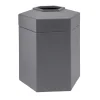 Commercial Zone Products® PolyTec Series 45gal Hex Waste Container, Gray (737203)