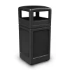 Commercial Zone Products® PolyTec Series 42gal Square Trash Can with Dome Lid, Black (73290199)