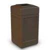 Commercial Zone Products® PolyTec Series 42gal Square Trash Can, Brown (732137)