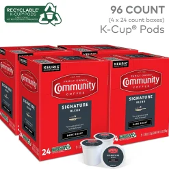 Community Coffee Signature Blend Coffee Keurig® K-Cup® Pods, Dark Roast, 96/Carton (5000374328CT)