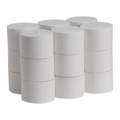 Compact Recycled 1-Ply Coreless Toilet Paper, White, 3000 Sheets/Roll, 18 Rolls/Carton (19374)