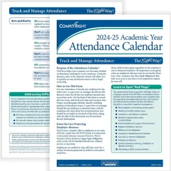 ComplyRight 2024-2025 Academic Attendance Calendar, 50/Pack (A43005015)