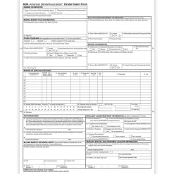 ComplyRight 2024 ADA Dental Claim Forms, 2,500 Forms/Pack (20241)