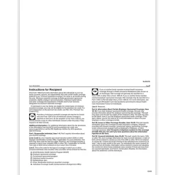 ComplyRight 2024 1095-B Tax Form, 1-Part, White/Black, 50/Pack (1095B50)