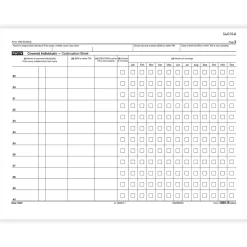 ComplyRight 2024 1095-B Tax Form, 1-Part, White/Black, 25/Pack (1095BIRSC25)