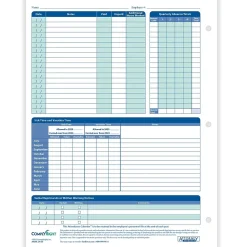 ComplyRight 2024-2025 Fiscal Attendance Calendar, 50/Pack (A42005015)