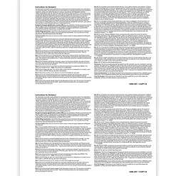 ComplyRight 2024 1099-INT Tax Form, 1-Part, 2-Up, Copy B, 50/Pack (512150)