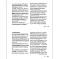 ComplyRight 2024 1099-R Tax Form, 1-Part, 2-Up, Recipient Copy B, 50/Pack (514150)