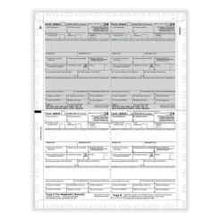 ComplyRight 2024 1099-R Tax Form, 1-Part, 4-Up, Copy B, C, 2, 2, 500/Pack (PS284)