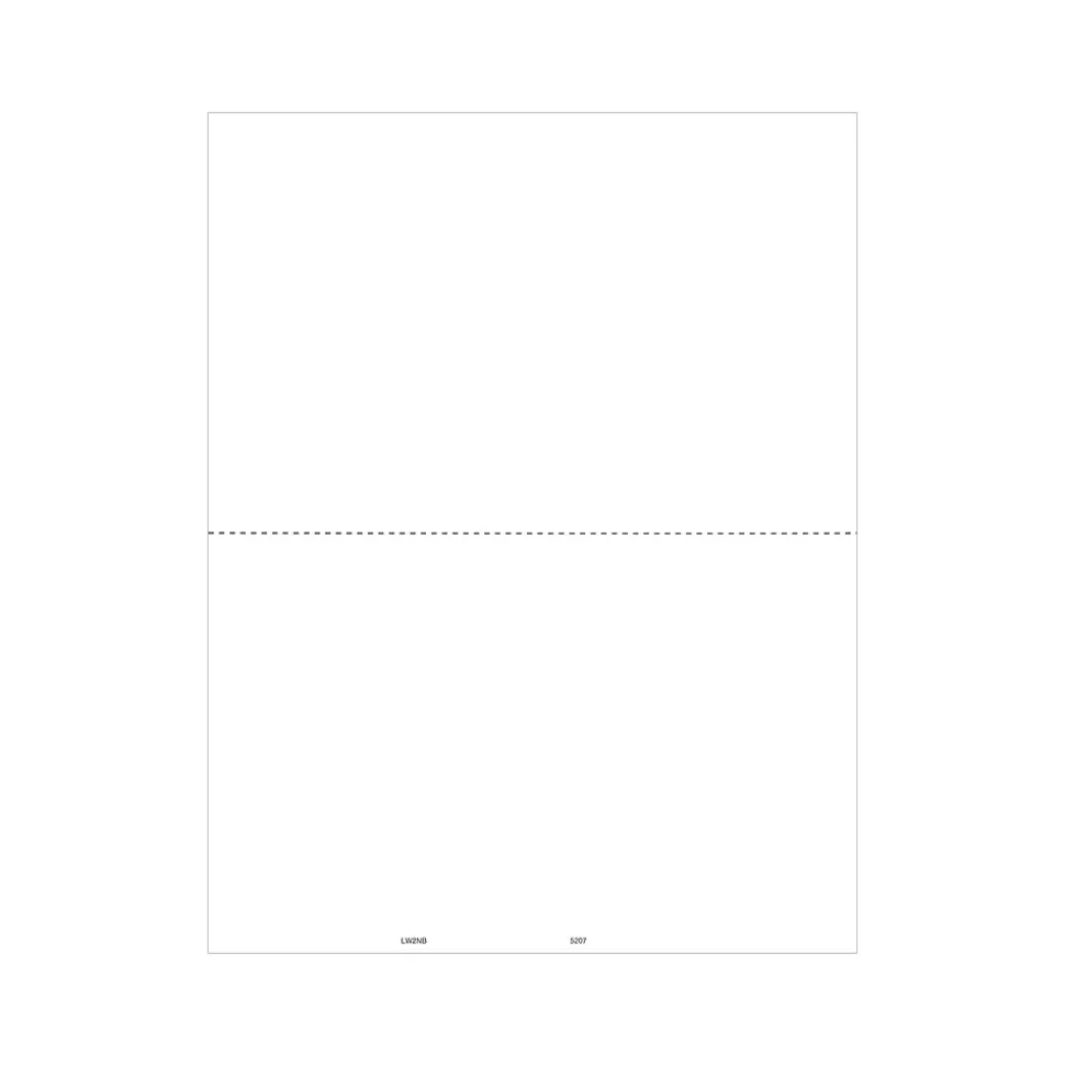 ComplyRight 2024 W-2 Tax Form, 1-Part, 2-Up, 50/Pack (520750)