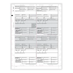 ComplyRight 2024 W-2 Tax Form, 1-Part, 4-Up, Copy B, C, 2, or Extra, 500/Pack (PS1287)