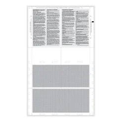 ComplyRight 2024 W-2 Tax Form, 1-Part, 4-Up, Copy B, C, 2, or Extra, 500/Pack (PS1287)