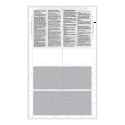 ComplyRight 2024 W-2 Tax Form, 1-Part, 4-Up, Copy B, C, 500/Pack (PS1289)