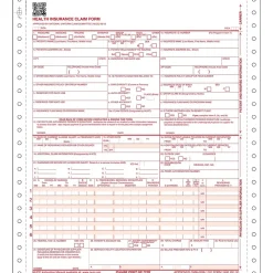 ComplyRight™ CMS-1500 Health Insurance Claim Form (02/12); 1-Part Continuous, 1,000/Carton
