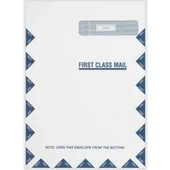 ComplyRight CMS-1500 Self Seal Security Tinted Window Envelope 9" x 12 1/2", White/Blue, 100/Pack (1500RS)