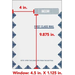 ComplyRight CMS-1500 Self Seal Security Tinted Window Envelope 9