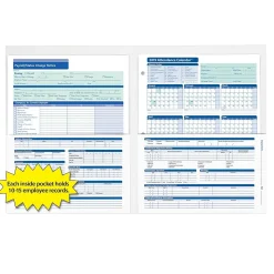 ComplyRight Concealed Cover Confidential Employee Record Folder, Pack of 25 (A0653)