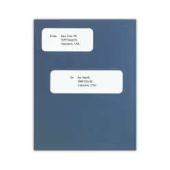 ComplyRight Double-Window Tax Presentation Folder, Blue, 50/Pack (FB01)