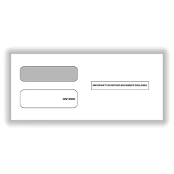ComplyRight Self Seal Security Tinted Double-Window Tax Envelopes, 3 7/8" x 8 3/8", 50/Pack (DW19WS50)