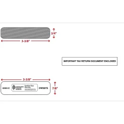 ComplyRight Self Seal Security Tinted Double-Window Tax Envelopes, 5 5/8